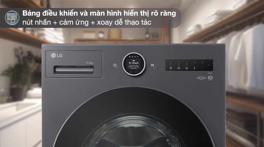 Cách máy giặt LG cửa ngang FX1412S3KAV thuyết phục người mua dù mới ra mắt 2026