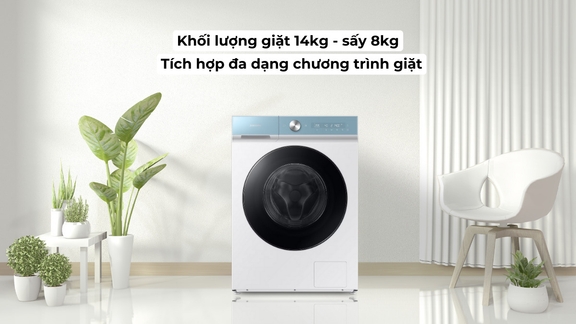 Máy giặt sấy Samsung giá rẻ WD14BB944DGM/SV phù hợp với ai? Có gì đặc biệt?