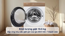 Máy Giặt Toshiba Inverter 10.5Kg TW-T37BZP115MWV(WT) Giải Pháp Giặt Giũ Thông Minh Cho Gia Đình Hiện Đại