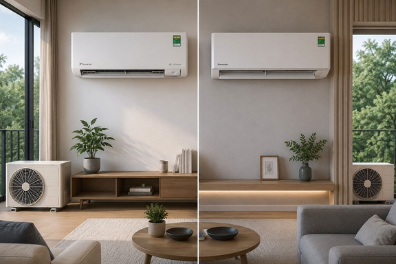 Đặt lên bàn cân điều hòa Daikin FTKM50AVMV và Panasonic CS-U18BKH-8, máy nào đáng mua hơn?