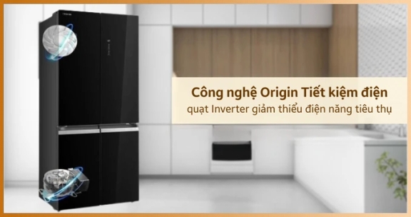 Tủ Lạnh Toshiba Inverter 515 Lít GR-RF665WIA-PGV(22)-XK Không Gian Lưu Trữ Lớn, Công Nghệ Thông Minh