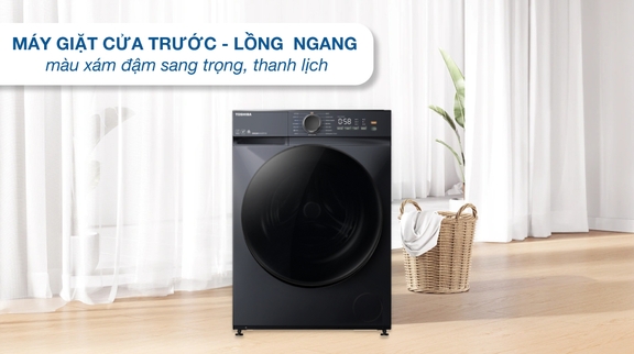 Máy Giặt Toshiba Inverter 10.5Kg TW-T21BU115UWV(MG) Giặt Sạch Sâu, Tiết Kiệm Điện, Tiện Ích Thông Minh