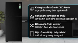 Tủ Lạnh Aqua Inverter 189 Lít AQR-225FA(LB) Thiết Kế Hiện Đại, Tiết Kiệm Điện