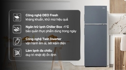 Tủ Lạnh Aqua AQR-T415FA(SL) Inverter 347 Lít Ngăn Đông Mềm -1°C, Twin Inverter