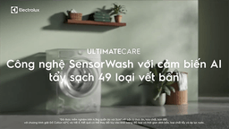 Cảm biến AI SensorWash trên máy giặt Electrolux 10kg EWF1043R7SC hoạt động thế nào? Có tác dụng gì?