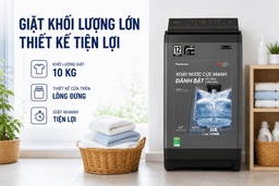 Máy giặt Panasonic NA-FJ100X1 inverter 10Kg giặt sạch sâu, tiết kiệm điện