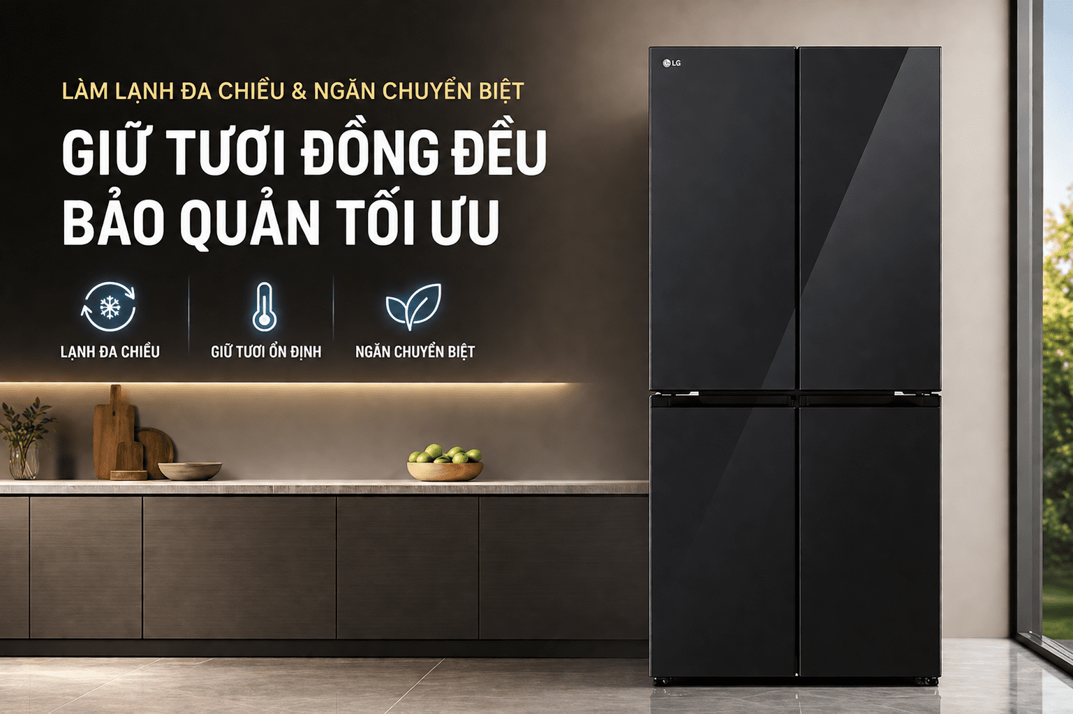 Những tính năng vượt trội bên trong tủ lạnh LG F56BG 4 cánh