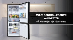 Tủ lạnh Panasonic NR-BV281BVKV inverter 255 lít ngăn đá dưới, Prime Fresh, tiết kiệm điện