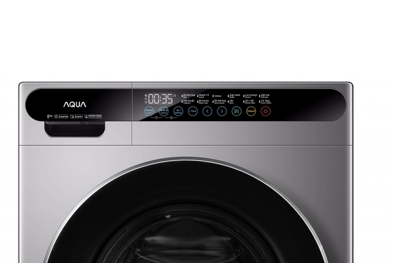 Máy giặt Aqua AW8-BP0533L(S8) 8kg Inverter giặt sạch hiệu quả, tiết kiệm điện năng