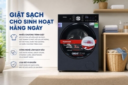 Máy giặt Toshiba TW-T33B120UWV(MK) Inverter 11kg giặt sạch thông minh, chăm sóc quần áo toàn diện