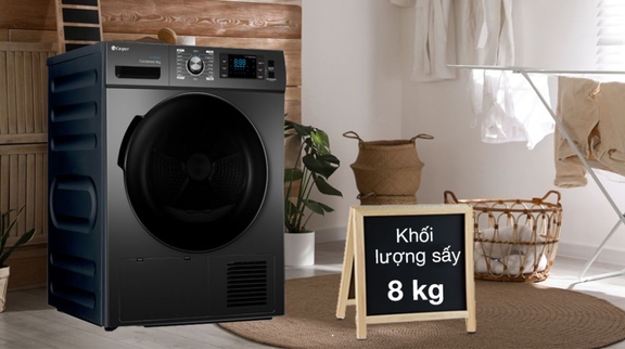Máy sấy quần áo Casper 8kg TD-EE8VG1 tiện ích ngập tràn hàng ngàn điều hay