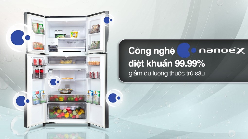 Tủ lạnh Panasonic NR-DZ601YGKV Inverter 550 lít thiết kế sang trọng, bảo quản thực phẩm tối ưu