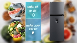 Tủ lạnh Toshiba GR-RT395WE-PMV(06)-MG inverter 311 lít bảo quản thực phẩm tươi ngon