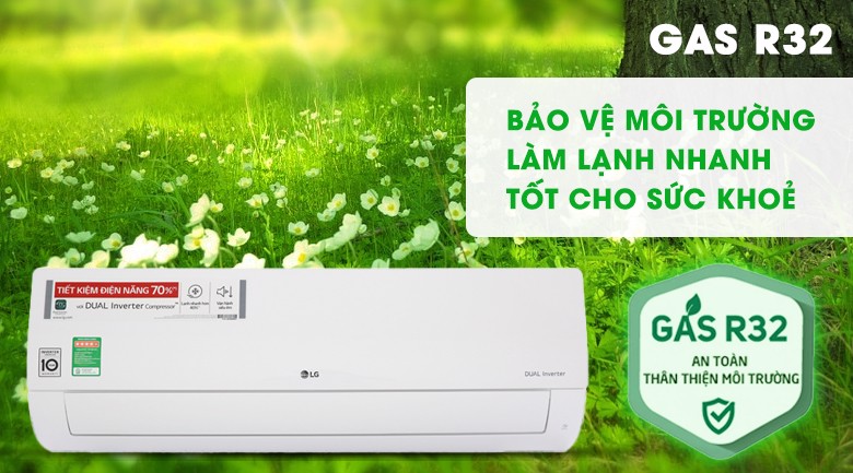 Nên mua điều hòa LG sử dụng Gas R32 hay R410A?