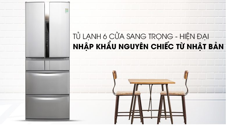 Tìm hiểu về tủ lạnh Hitachi inverter R-SF57EMV 6 cánh 565 lít
