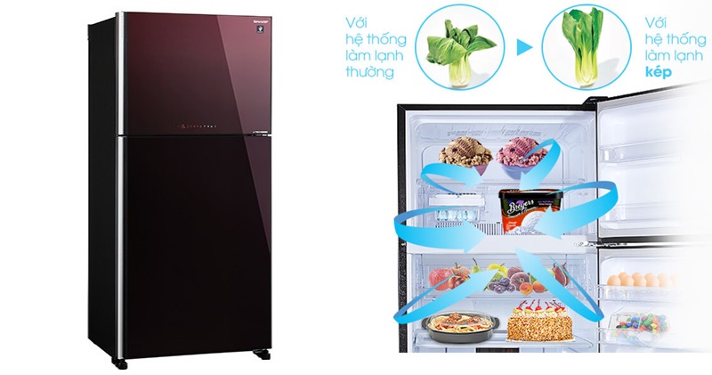 Tủ Lạnh Sharp Inverter SJ-XP650PG-BK/BR 650 Lít sang trọng cùng nhiều công nghệ nổi bật