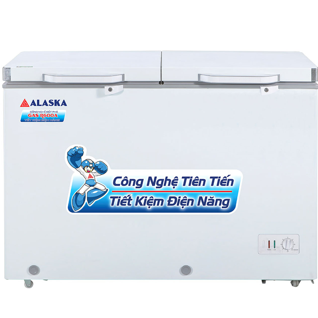 Tủ Đông Alaska Dàn Nhôm BCD-5068N 2 Ngăn 2 Cánh 500 Lít