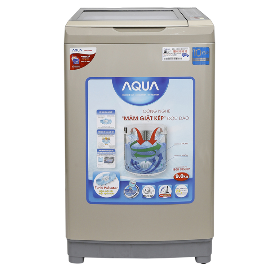 Máy Giặt Aqua Inverter Lồng Đứng AQW-DW90AT (N) 9 Kg giá rẻ nhất | Dienmaythienphu
