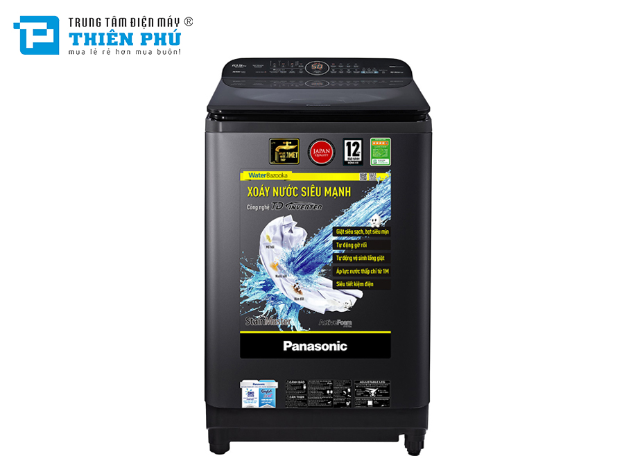 Máy Giặt cửa trên Panasonic Inverter NA-FD10AR1BV 10.5Kg