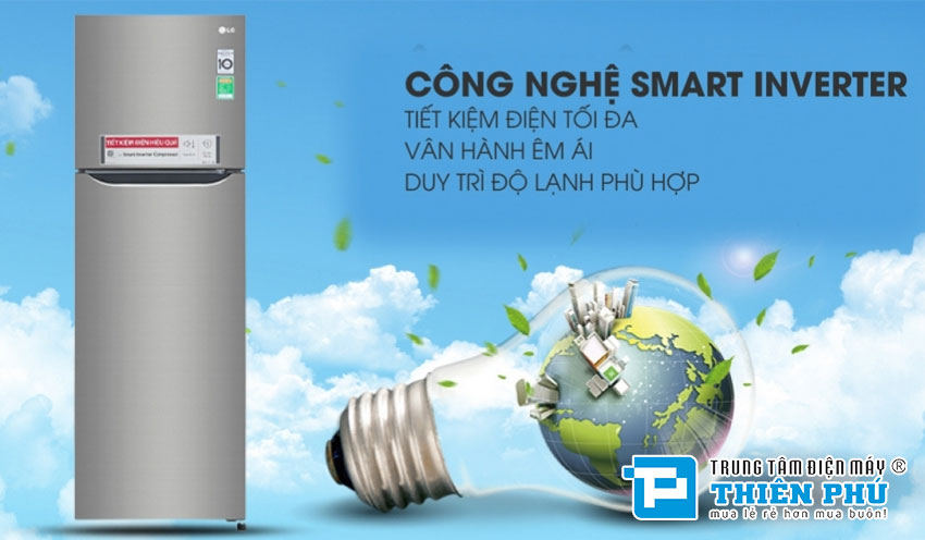 Tủ Lạnh LG Inverter 2 Cánh 255 Lít GN-M255PS