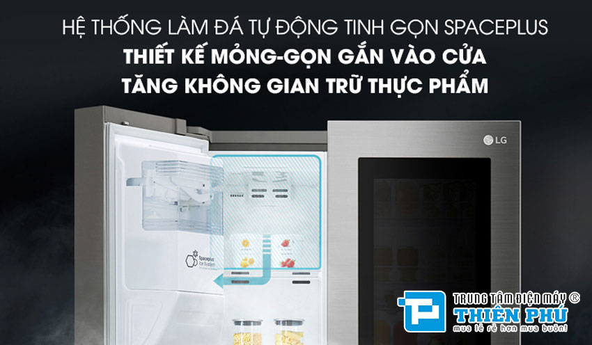 Tủ Lạnh LG Side By Side Inverter 675 Lít GR-P247JS