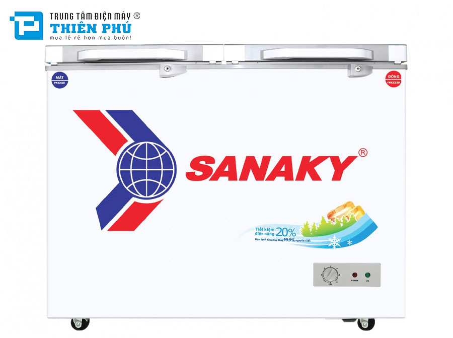 Tủ Đông Sanaky VH-2599W2K 2 Ngăn 250 Lít