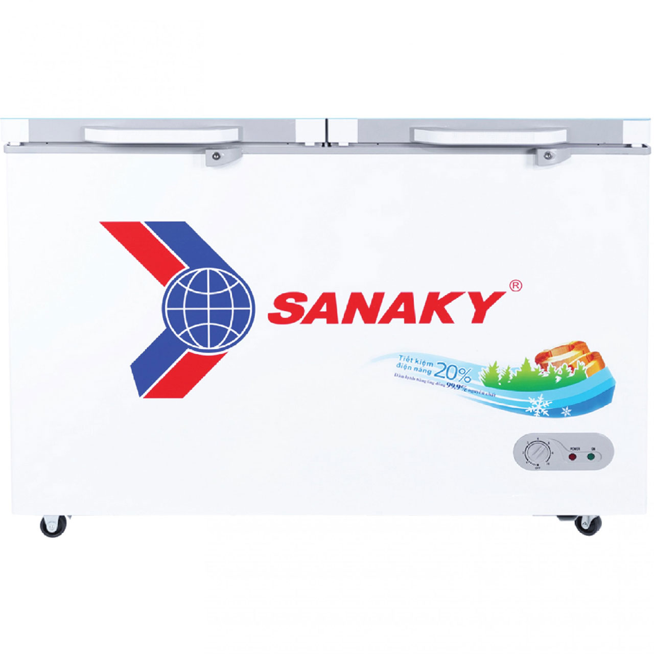tủ đông Sanaky VH-4099W2KD Dàn Đồng 2 Ngăn 400 Lít