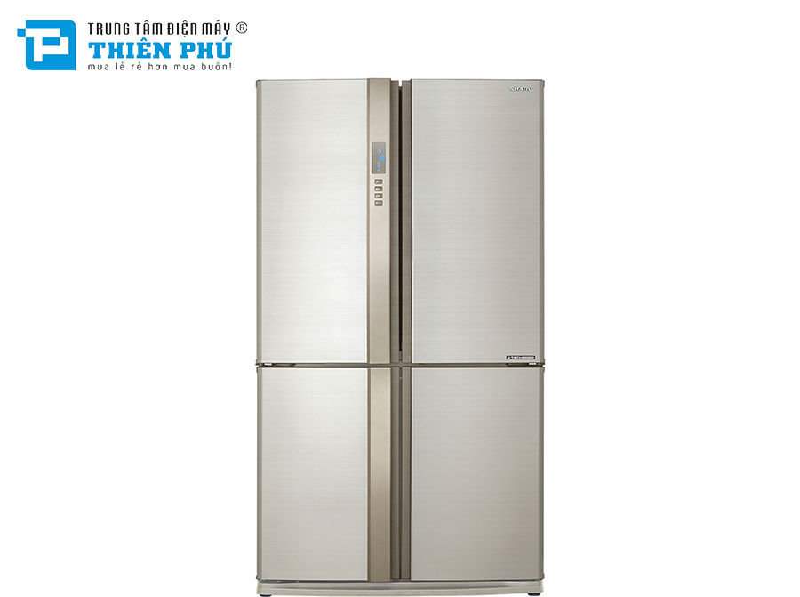 Tủ Lạnh Sharp Side By Side Inverter SJ-FX630V-BE 4 Cánh 556 Lít