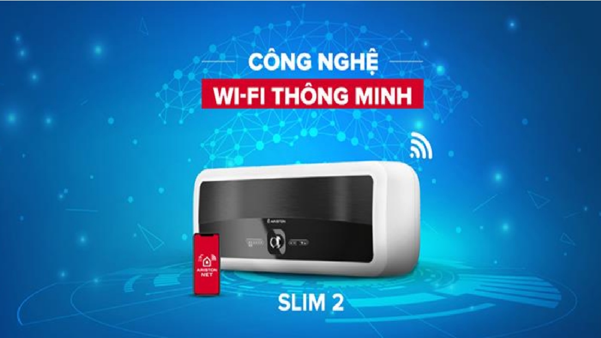 Công nghệ nổi bật của bình nóng lạnh Ariston giá rẻ 30 Lít Slim2 Lux Wifi 30LT
