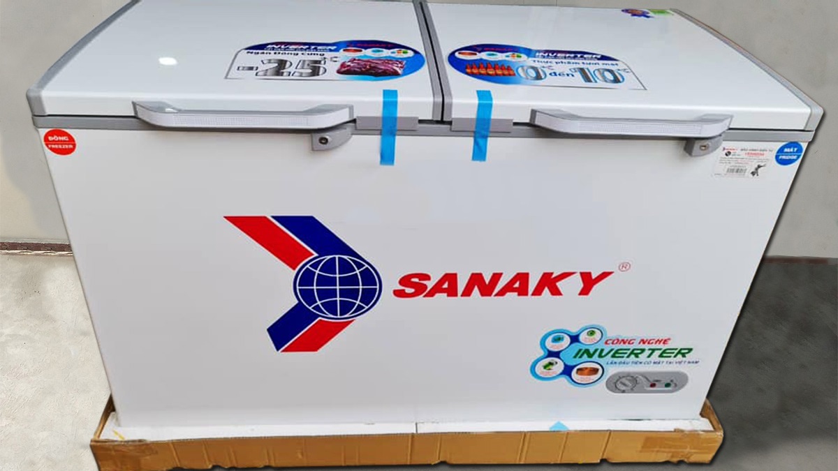 Tủ đông Sanaky Inverter VH-5699W3 2 ngăn đông mát tiện ích