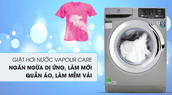 tính năng giặt hơi nước VapourCare 