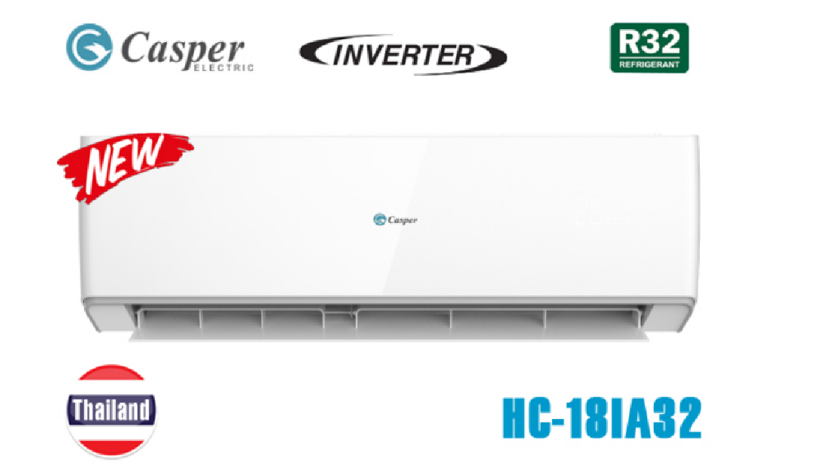 Thiết kế điều hòa Casper inverter HC-18IA32 model 2021 đơn giản mà đẹp