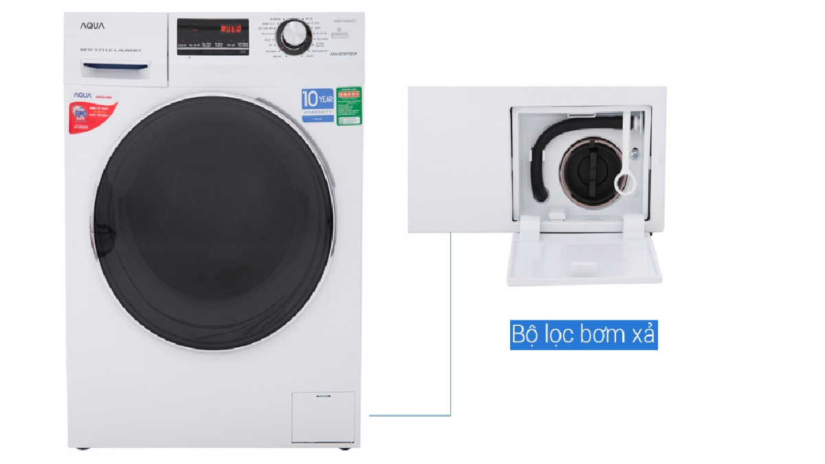 Máy giặt Aqua Inverter AQD-A852ZT (W) 8.5Kg - Giá tham khảo: 6.990.000₫