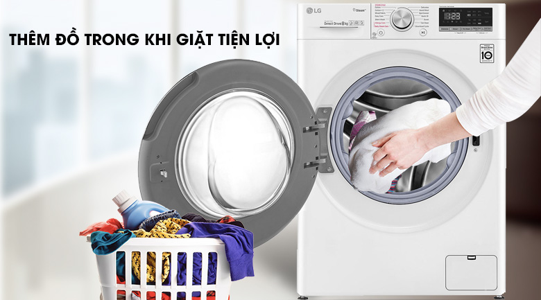 Máy giặt sấy LG Inverter FV1408G4W 8.5Kg