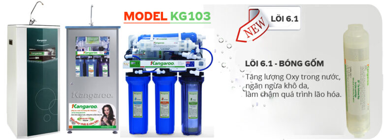 Thông số kỹ thuật máy lọc nước Kangaroo KG103 không vỏ