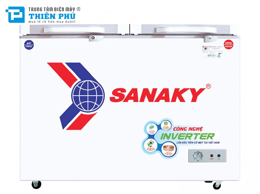 Tủ đông Sanaky Inverter 230 Lít 2 Ngăn VH-2899W4K Gas R600a
