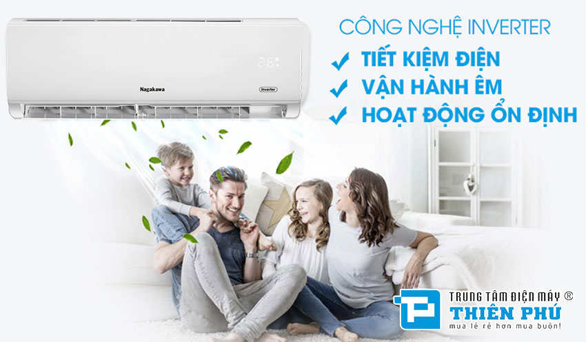 Điều Hòa Nagakawa 12000Btu 2 Chiều Inverter NIS-A12R2H08 Gas R32