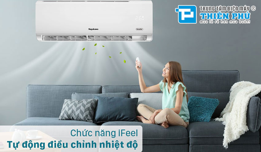 Điều Hòa Nagakawa 12000Btu 2 Chiều Inverter NIS-A12R2H08 Gas R32