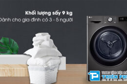 Chọn máy sấy tốt, chọn máy sấy quần áo LG 9kg DVHP09B là sự lựa chọn hoàn hảo