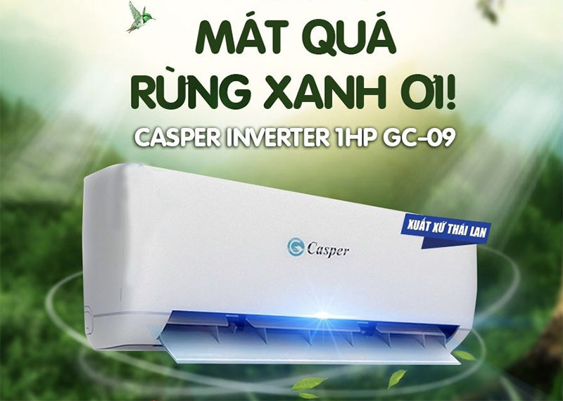 Phòng khách 35m2 nên lắp điều hòa Casper công suất bao nhiêu?