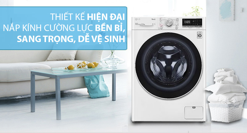 máy giặt LG inverter FV1409S4W 9kg