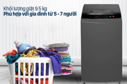 Đánh giá máy giặt Casper 9.5Kg lồng đứng WT-95N68BGA