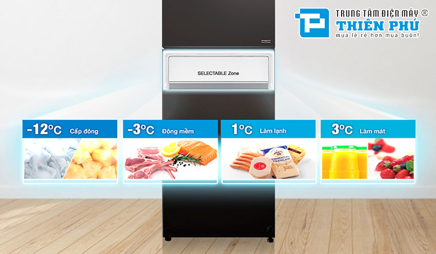 Tủ lạnh Hitachi R-FVY510PGV0(GMG) - Thiết kế đẹp mắt, tích hợp nhiều tính năng
