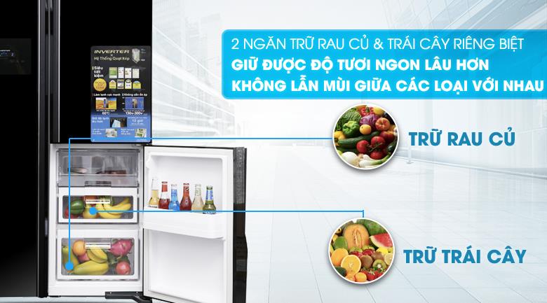 Tủ lạnh Hitachi R-FM800PGV2(GBK) giúp thực phẩm được bảo quản tốt hơn