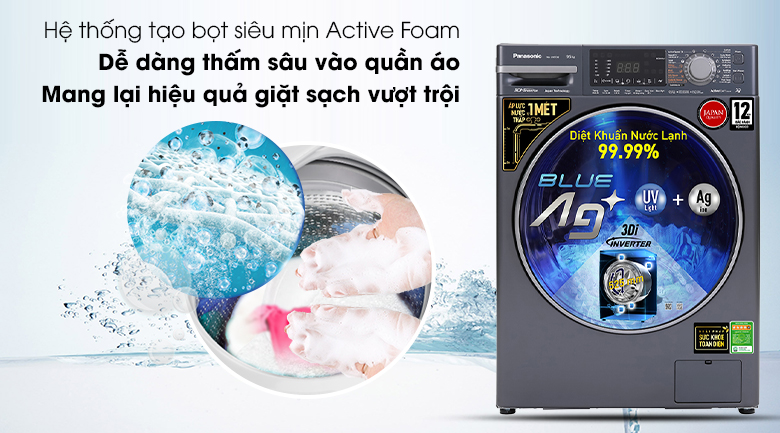 Giới thiệu máy giặt Panasonic NA-V105FX2BV model 2021
