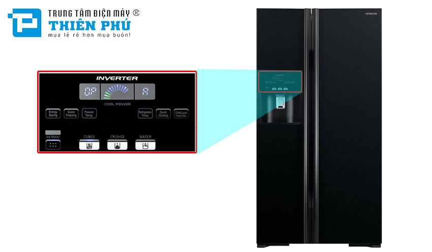 Đánh giá một số tiện ích ở tủ lạnh Hitachi Side By Side R-FS800GPGV2(GBK)