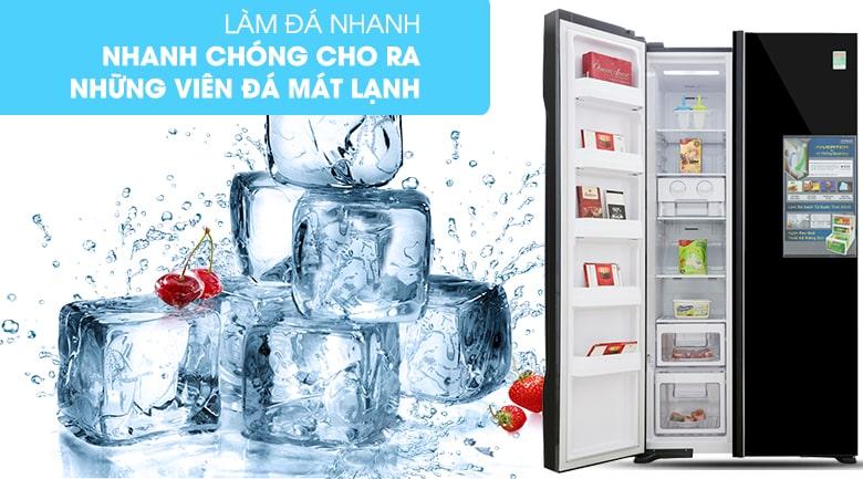 Đánh giá một số tiện ích ở tủ lạnh Hitachi Side By Side R-FS800GPGV2(GBK)