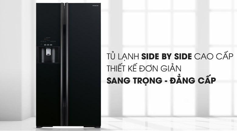 Model tủ lạnh Hitachi Side By Side R-FS800GPGV2(GBK) có gì nổi bật?