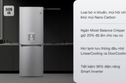 Khám phá công nghệ của chiếc tủ lạnh LG GR-D305PS 2 cánh 393 lít