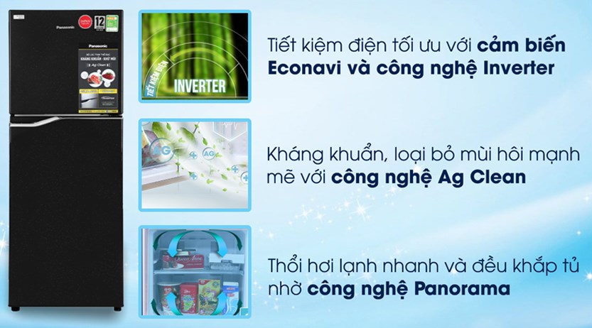 Tổng quan tủ lạnh Panasonic inverter NR-BA229PKVN